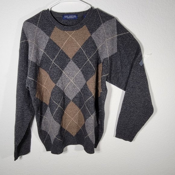 John Ashford Other - John Ashford L Men pure wool Woolmark Argyle